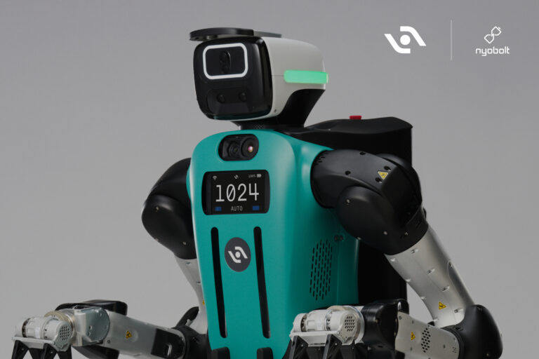 Robot umanoide Digit di Agility Robotics con loghi Agility e Nyobolt, immagine del comunicato stampa del 15 ottobre 2026